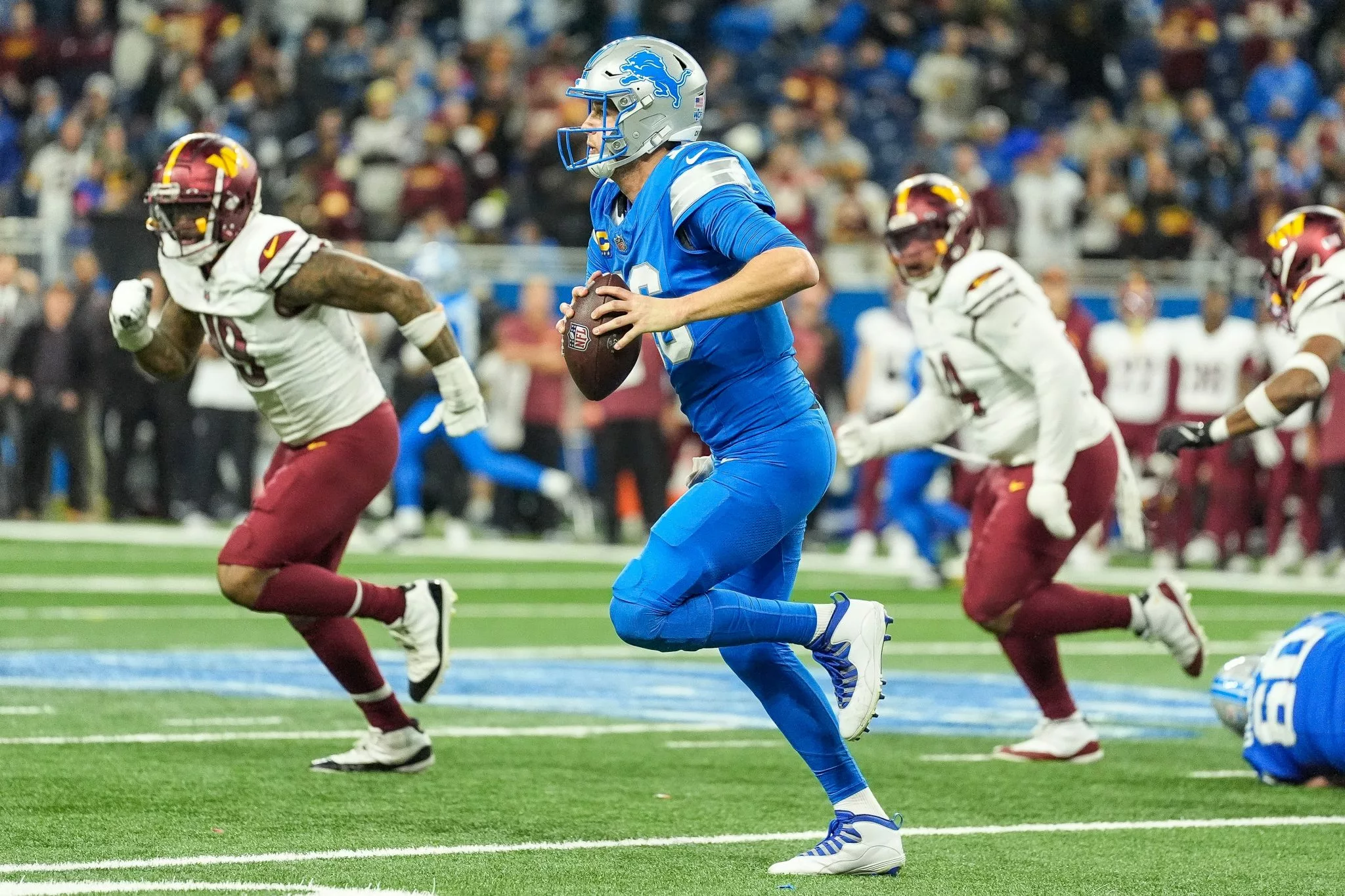 Jared Goff looks to lead the Lions to the Super Bowl this year.