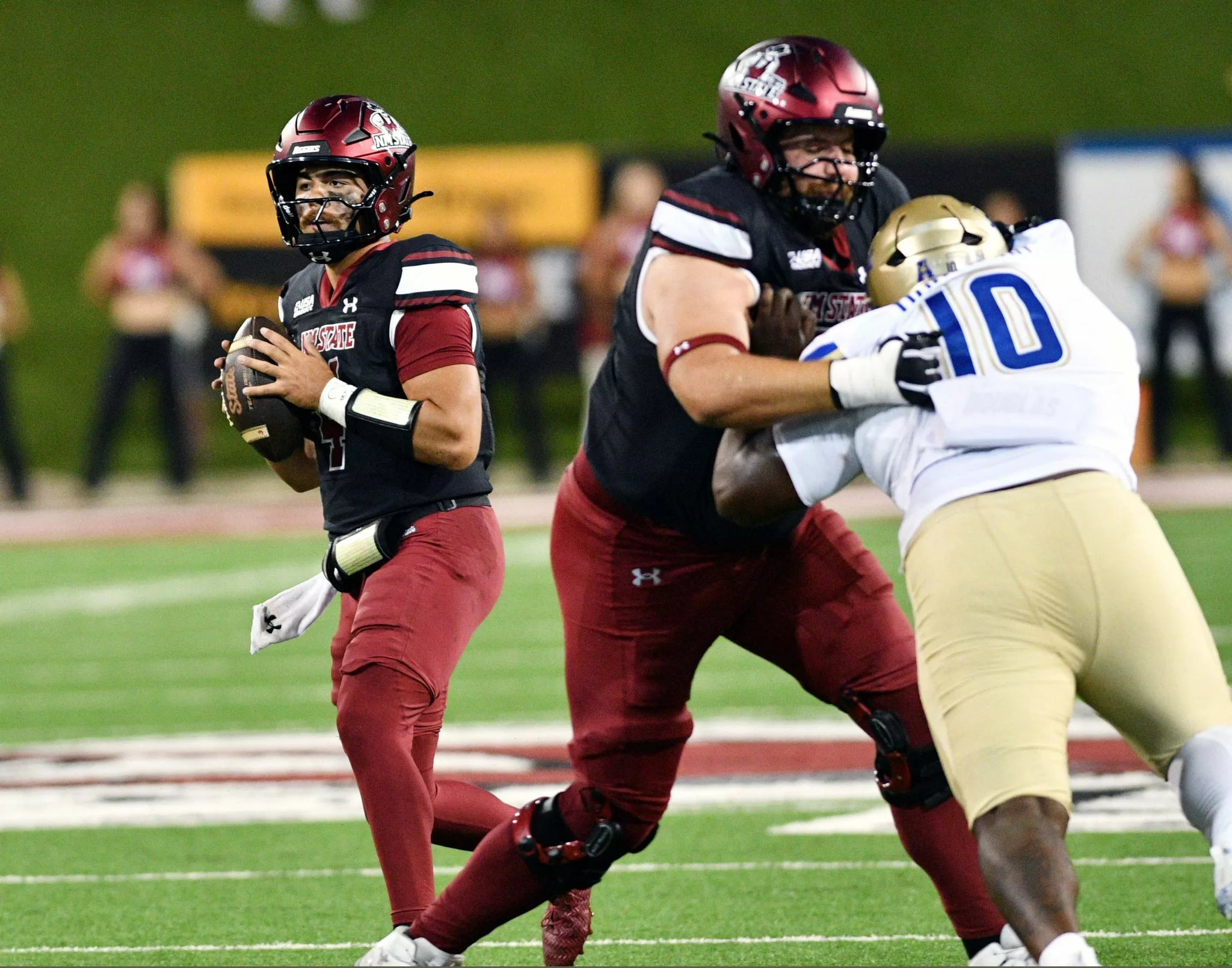 Logan Fife looks to lead the Aggies over the Bearkats