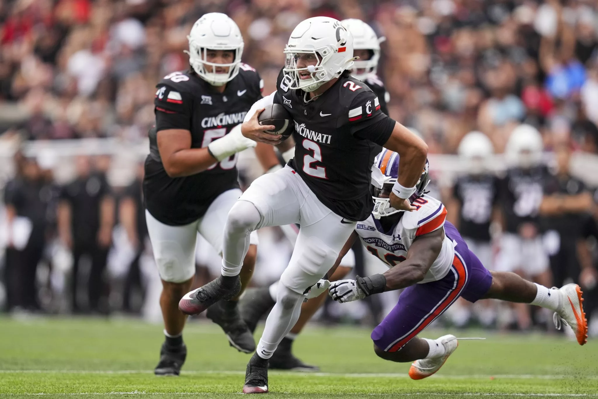 Brendan Sorsby looks to lead the Bearcats over the Cyclones
