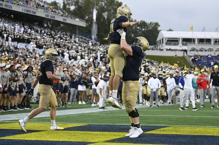 Navy Midshipmen quarterback Blake Horvath