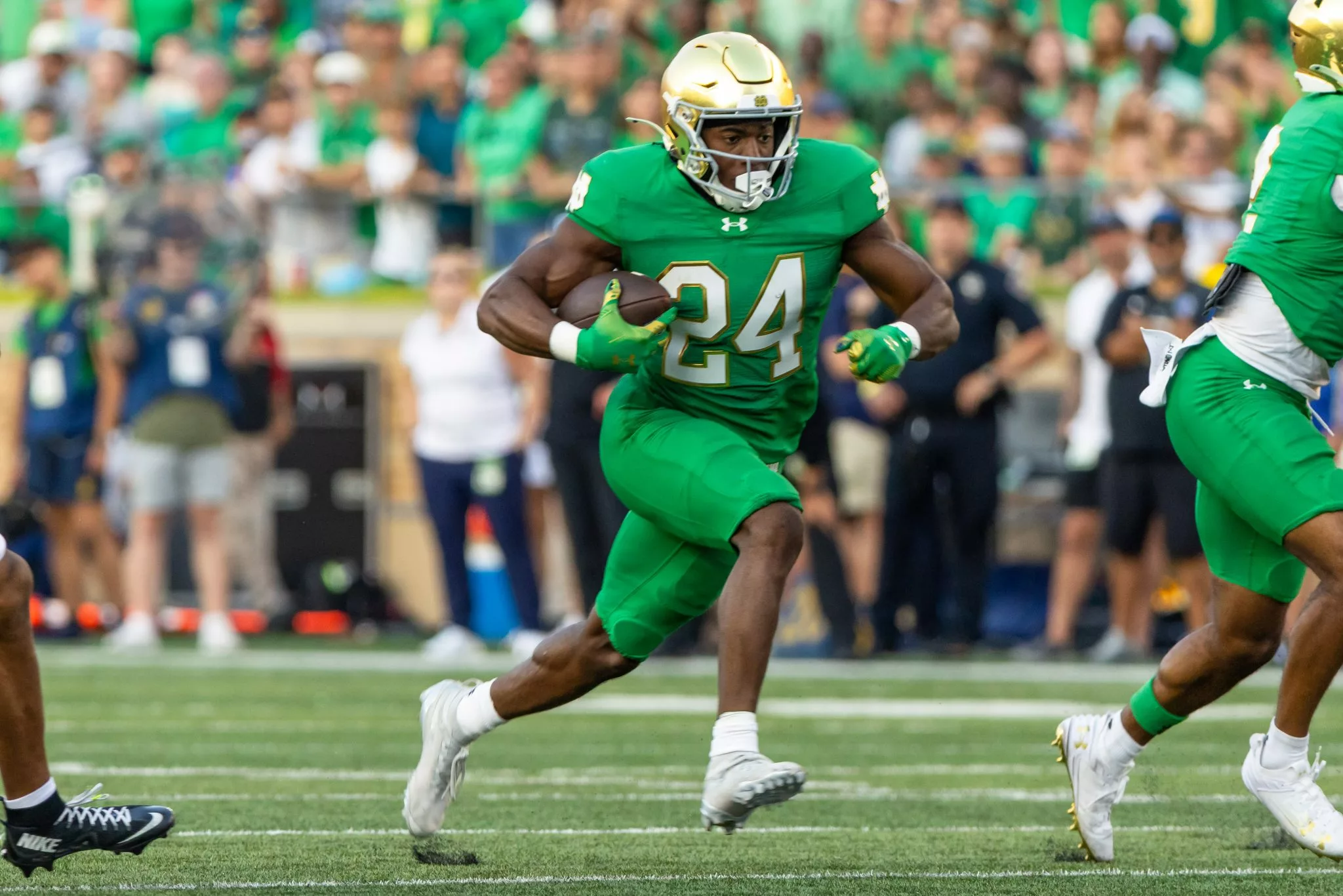 Jadarian Price looks to lead the Irish over the Wolfpack
