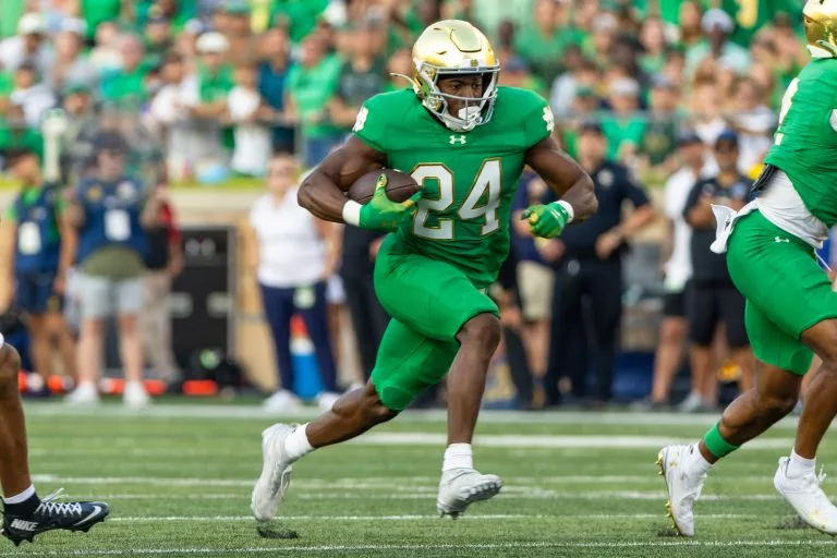 Jadarian Price looks to lead the Irish over the Wolfpack
