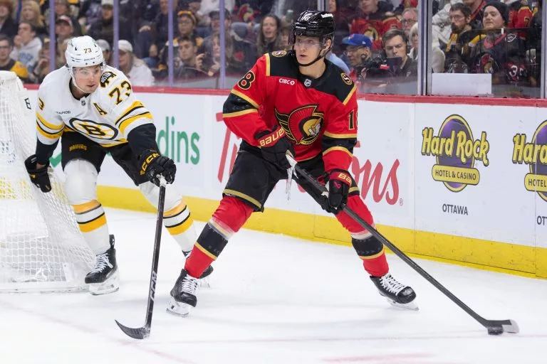 Tim Stutzle looks to lead the Senators over the Flames