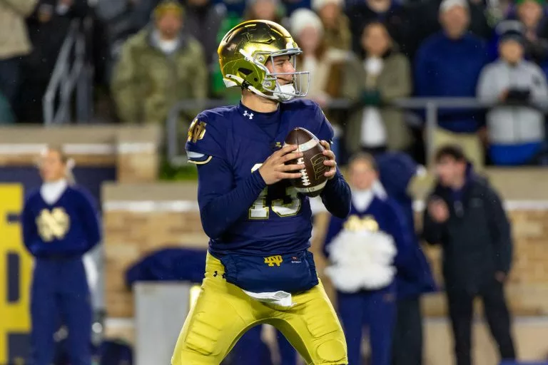 CJ Carr looks to lead the Irish over the Orange