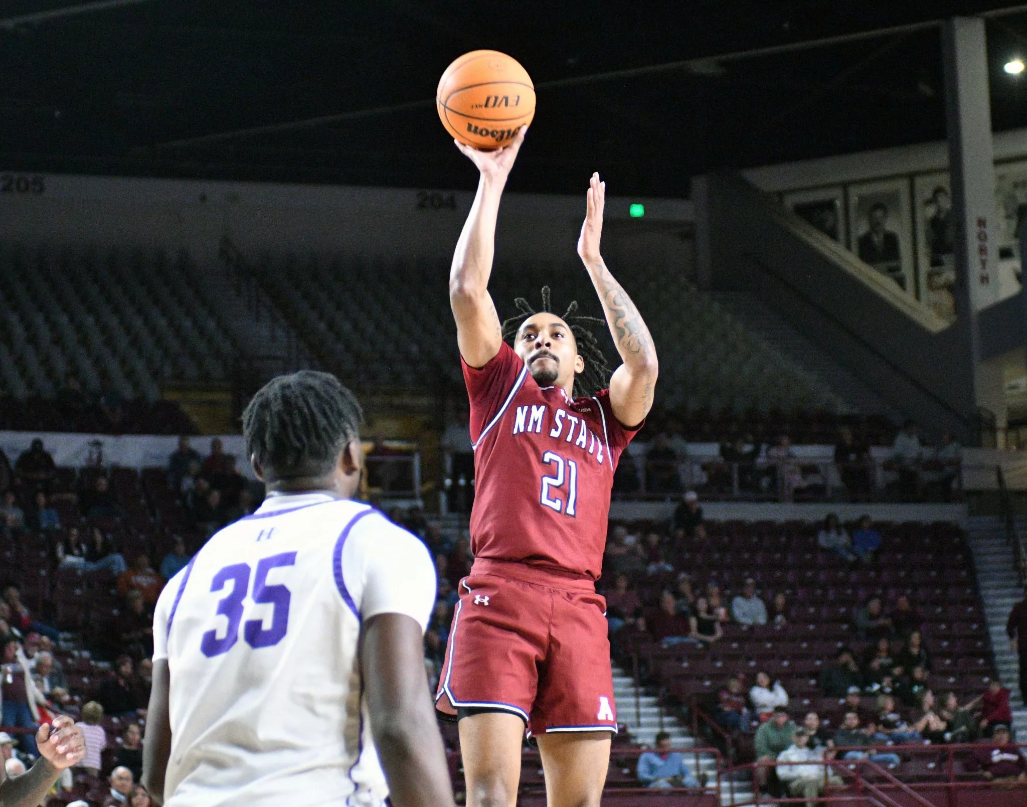 Jemel Jones looks to lead the Aggies over the Lobos