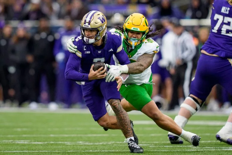 Demond Williams Jr. looks to lead the Huskies over the Broncos.